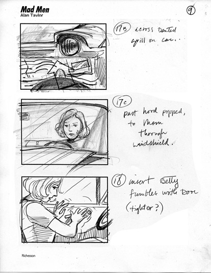 9 Betty fumbles with the door handle
