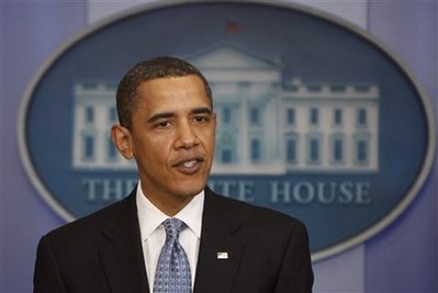 President Barack Obama, in a unexpected visit to the White House ...