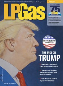 LP GAS propane Donald Trump David M. Brinley Illustration cover